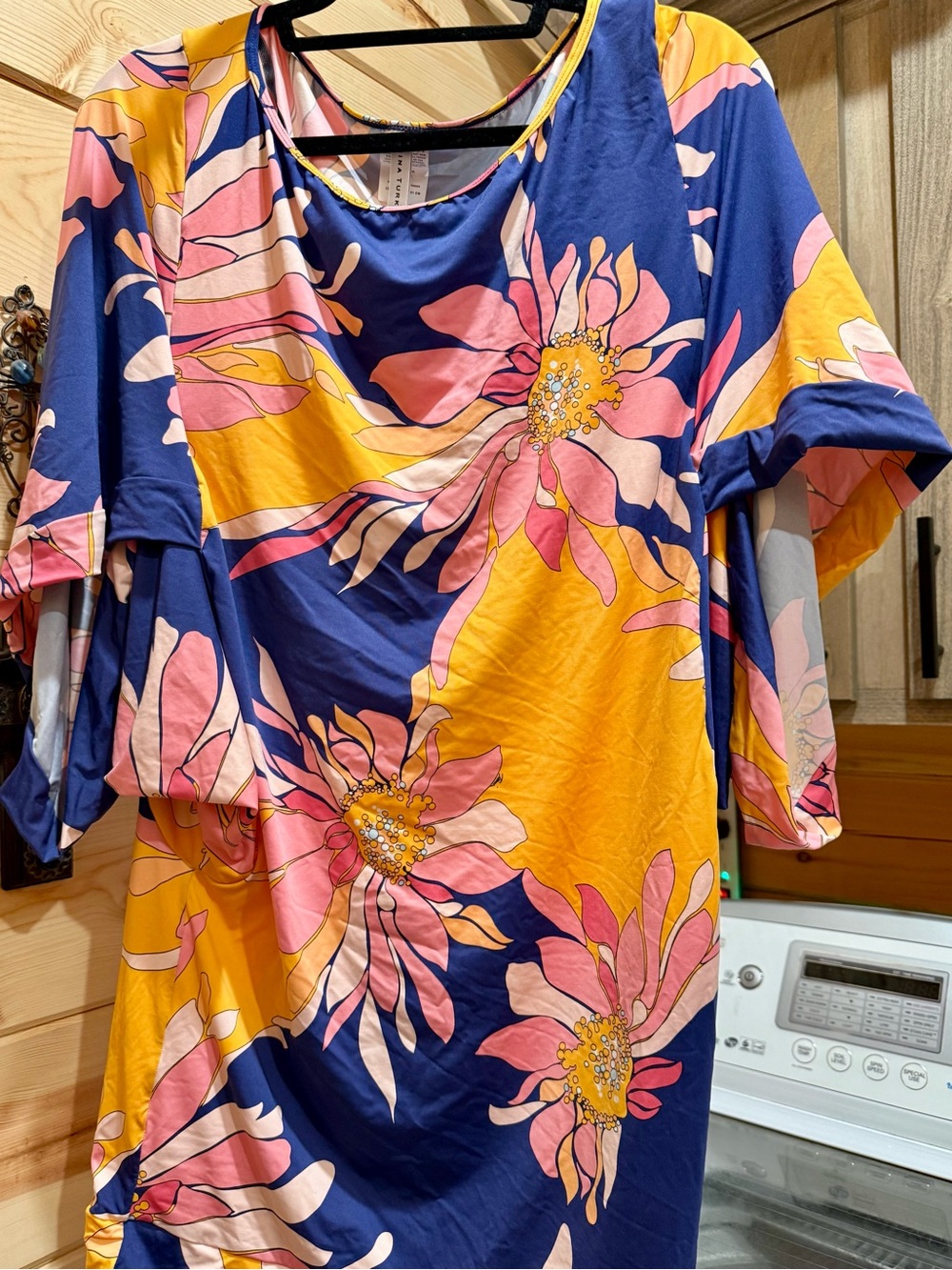Trina Turk Floral Scoop Neck Coverup